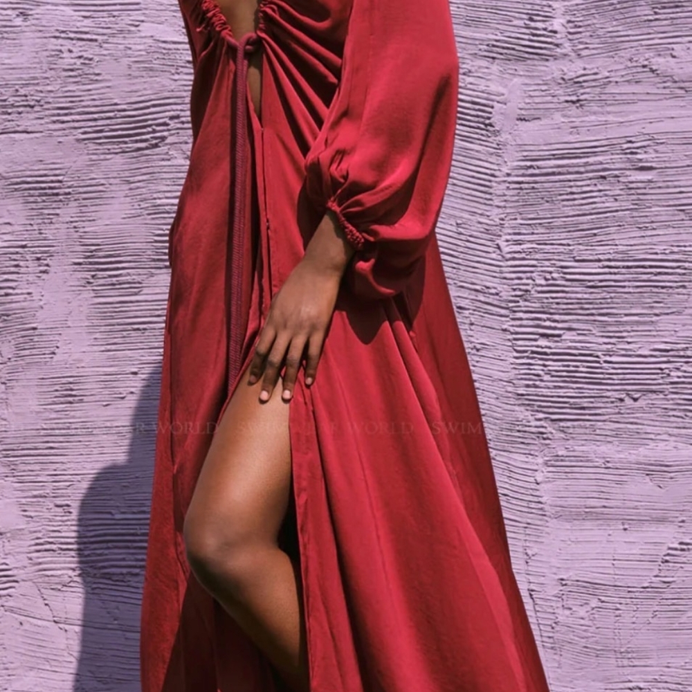 Andrea Iyamah Red Maxi Dress